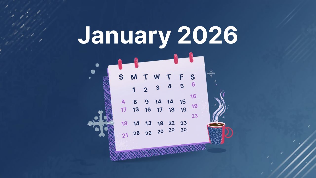 january 2026 calendar
